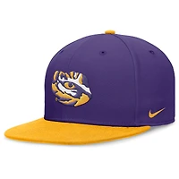Casquette ajustée Performance LSU Tigers Nike violet/or pour homme