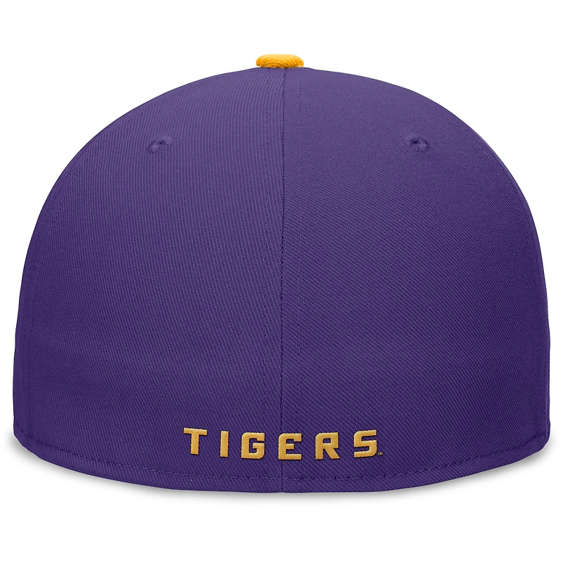 Casquette ajustée Performance LSU Tigers Nike violet/or pour homme