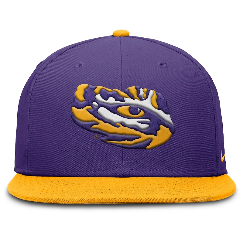 Men's Nike Purple/Gold LSU Tigers Two-Tone Primetime Performance Fitted Hat