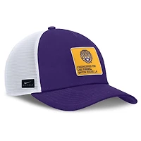 Casquette ajustable Nike LSU Tigers 2025 On-Field Rise Engineered Trucker pour homme, violet/blanc