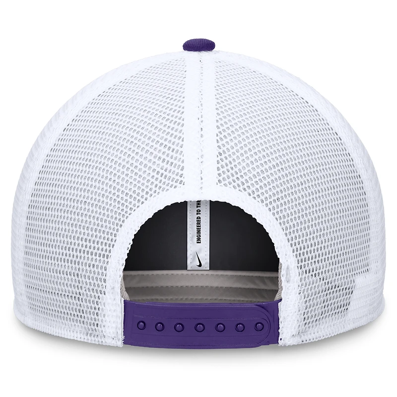 Men's Nike Purple/White LSU Tigers Legacy Rise Mascot Trucker Adjustable Hat