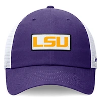 Casquette réglable Nike LSU Tigers Primetime Club Trucker violet/blanc pour homme