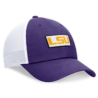 Casquette réglable Nike LSU Tigers Primetime Club Trucker violet/blanc pour homme