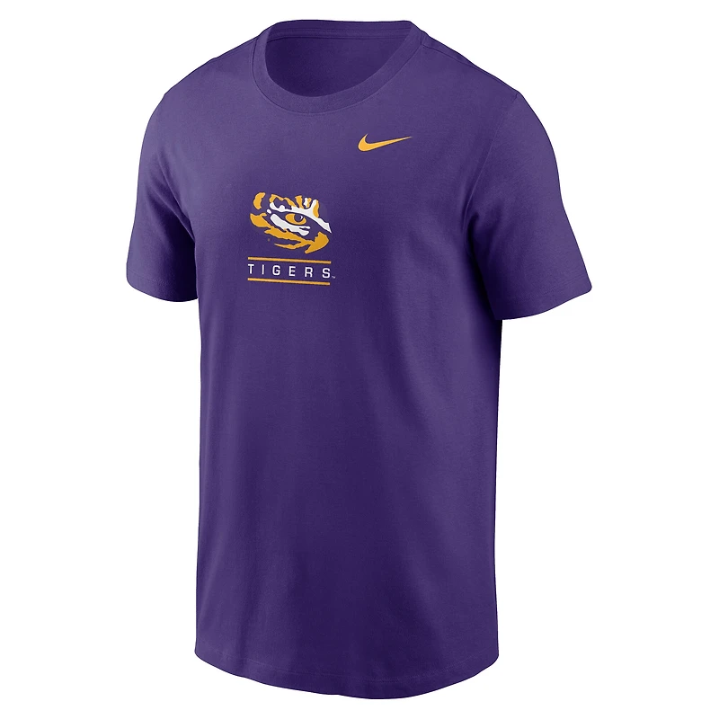 T-shirt Nike violet LSU Tigers 2-Hit pour homme
