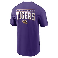 T-shirt Nike violet LSU Tigers 2-Hit pour homme