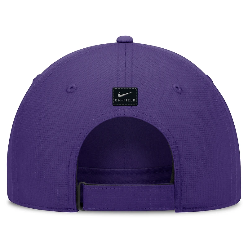 Casquette ajustable Nike Purple LSU Tigers 2024/25 On-Field Club Performance pour homme
