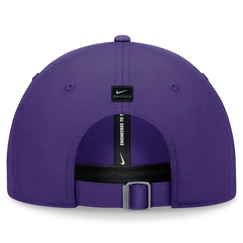 Casquette ajustable Nike Purple LSU Tigers 2024 On-Field Performance pour homme