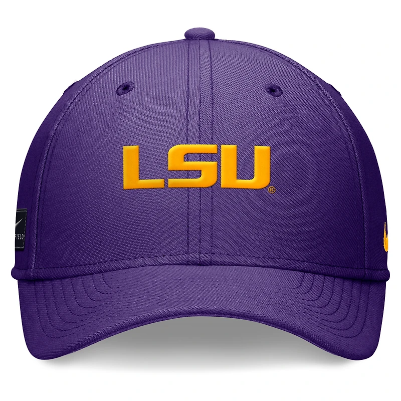 Men's Nike Purple LSU Tigers 2024 On-Field Swoosh Flex Hat