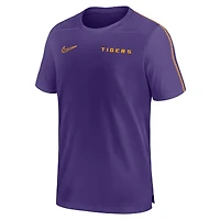 Men's Nike Purple LSU Tigers 2024 Sideline Coach Performance Top