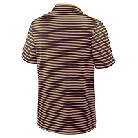 Men's Nike Purple LSU Tigers 2025 Coaches Premium Tour Stripe Dri-FIT Polo