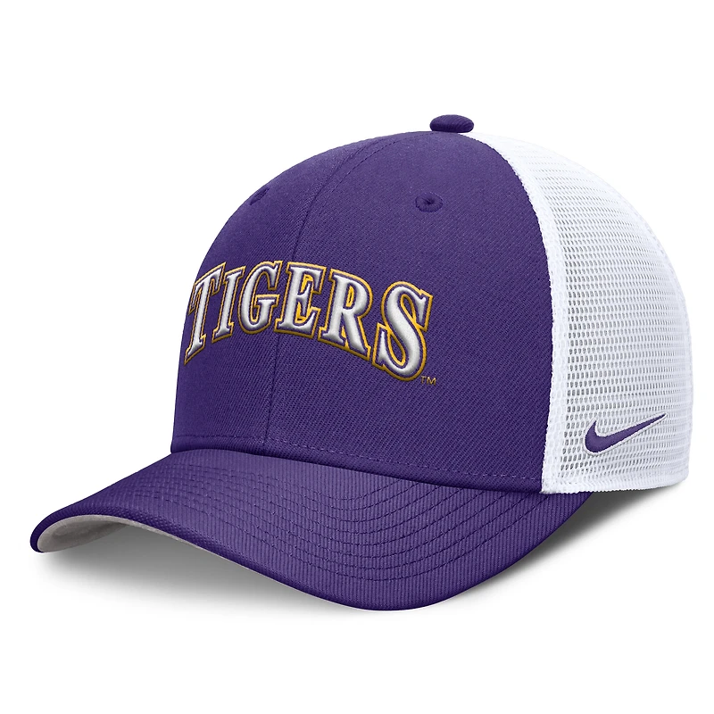 V110793 LSU NCAA FB Nike 2025 Dugout Coaches Dri-Fit Rise Trucker HATMENSTR NC13-086K-LSN-49S #5