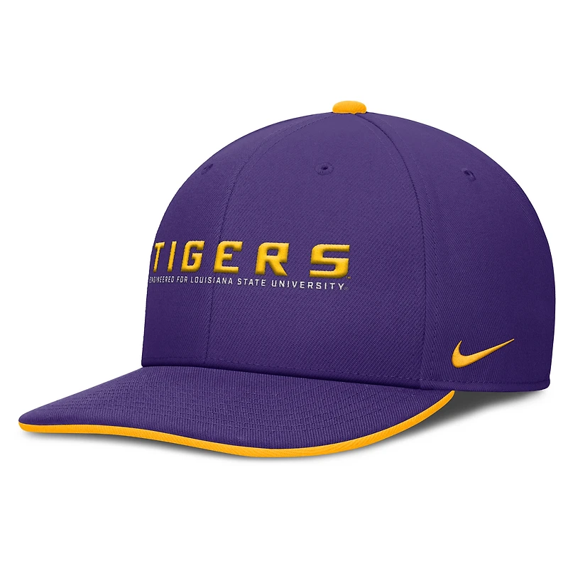 Men's Nike Purple LSU Tigers 2025 On-Field Pro Performance Adjustable Hat