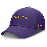 Casquette ajustable Nike violette LSU Tigers 2025 On-Field Rise Performance pour homme