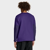 Men's Nike Purple LSU Tigers 2025 Sideline Coach Therma-FIT Long Sleeve T-Shirt