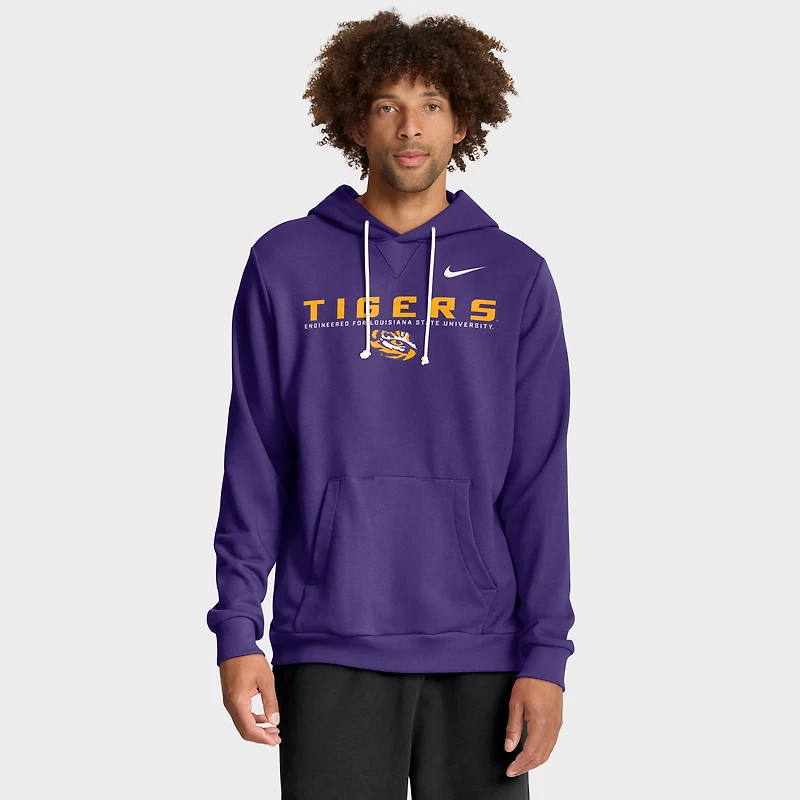 Men's Nike Purple LSU Tigers 2025 Sideline Standard Issue Dri-FIT Hoodie