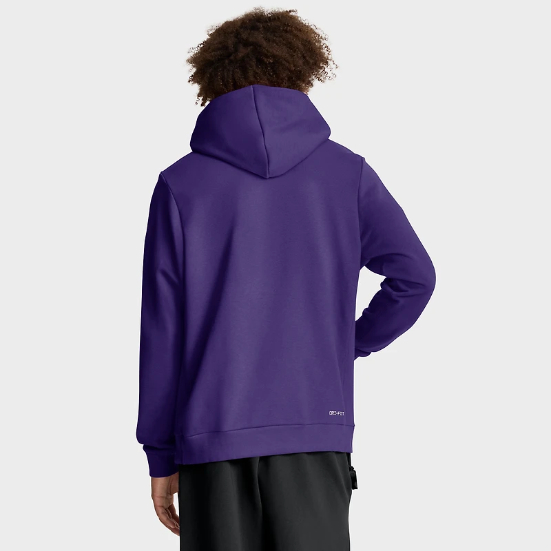 Men's Nike Purple LSU Tigers 2025 Sideline Standard Issue Dri-FIT Hoodie