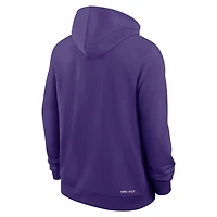 Men's Nike Purple LSU Tigers 2025 Sideline Standard Issue Dri-FIT Hoodie