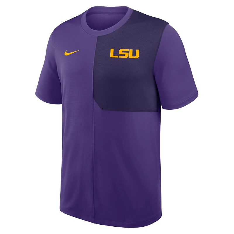 Men's Nike LSU Tigers 2025 Sideline UV Dri-FIT Coach Shirt