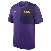 Maillot d'entraîneur Nike violet LSU Tigers 2025 Sideline UV Dri-FIT pour homme