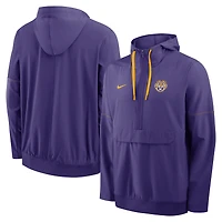Veste anorak à demi-zip et capuche Nike LSU Tigers 2026 pour homme, violette