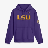 Men's Nike  Purple LSU Tigers 2026 Sideline Club Fleece Hoodie