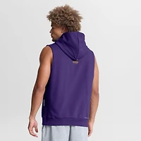 Men's Nike  Purple LSU Tigers 2026 Sideline Sleeveless Dri-FIT Hoodie