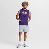 Men's Nike  Purple LSU Tigers 2026 Sideline Sleeveless Dri-FIT Hoodie
