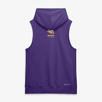 Men's Nike  Purple LSU Tigers 2026 Sideline Sleeveless Dri-FIT Hoodie