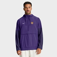 Men's Nike Purple LSU Tigers Anorak Half-Zip Hoodie Jacket