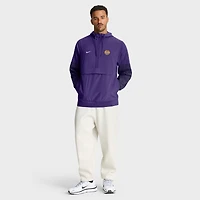 Men's Nike Purple LSU Tigers Anorak Half-Zip Hoodie Jacket