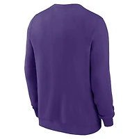 Men's Nike Purple LSU Tigers Arch Pullover Sweatshirt