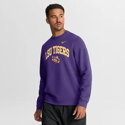 Men's Nike Purple LSU Tigers Arch Pullover Sweatshirt