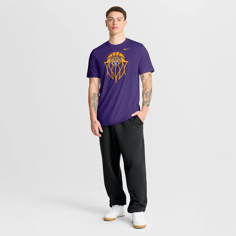Men's Nike Purple LSU Tigers Basketball Icon Legend Dri-FIT T-Shirt