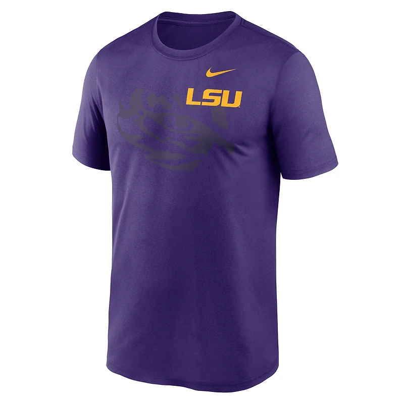 T-shirt Nike violet LSU Tigers Campus Shadow Legend Performance pour homme