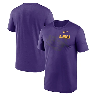 T-shirt Nike violet LSU Tigers Campus Shadow Legend Performance pour homme
