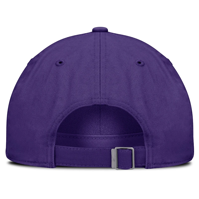 Casquette ajustable Nike violette LSU Tigers Club Campus pour homme