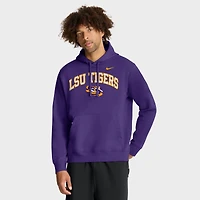 Men's Nike Purple LSU Tigers Club Fleece Arch Pullover Hoodie