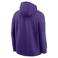 Sweat à capuche Nike violet LSU Tigers Club Fleece Arch pour homme