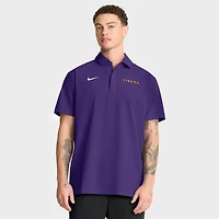 Polo Nike Dri-FIT violet pour homme, modèle LSU Tigers Coaches Sideline.