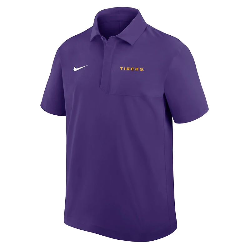 Men's Nike Purple LSU Tigers Coaches Sideline Dri-FIT Polo