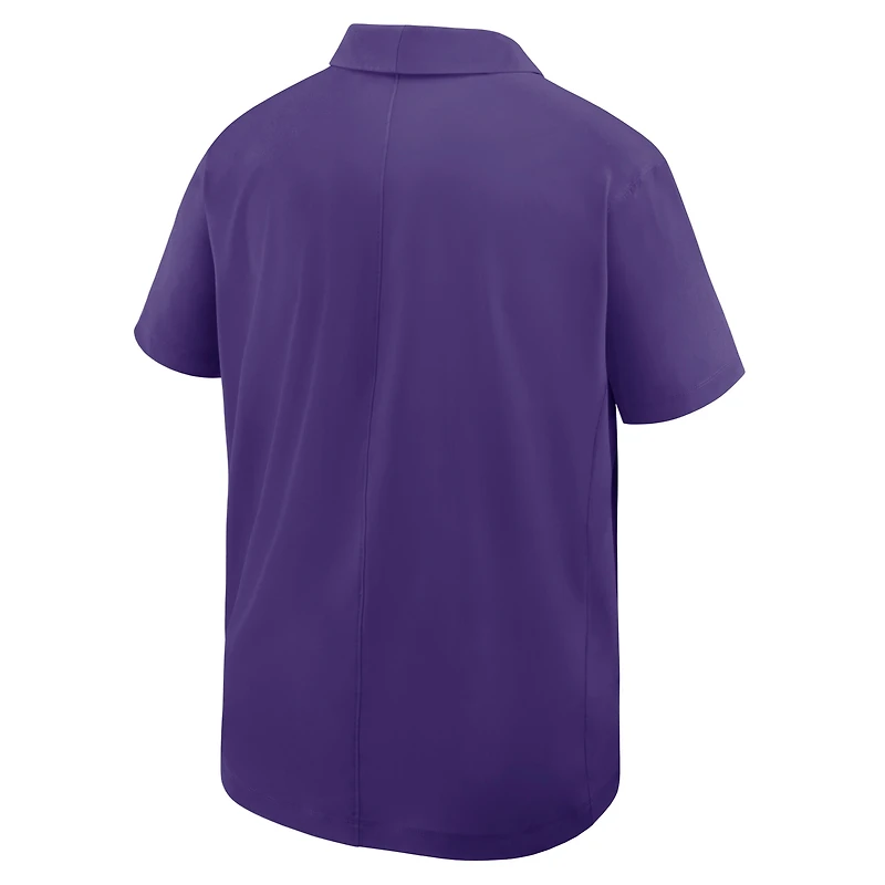 Men's Nike Purple LSU Tigers Coaches Sideline Dri-FIT Polo