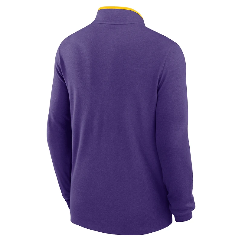 Men's Nike Purple LSU Tigers Courtside Victory Dri-FIT Half-Zip Pullover
