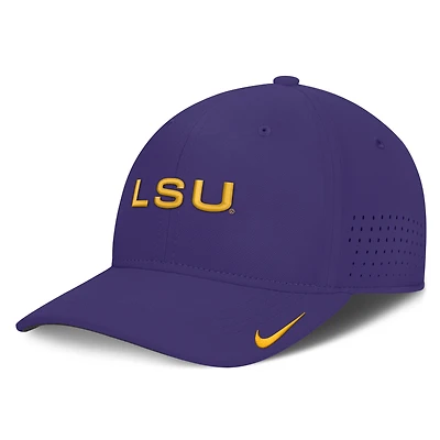 Men's Nike Purple LSU Tigers Gameday Aerobill Swooshflex Dri-FIT Hat