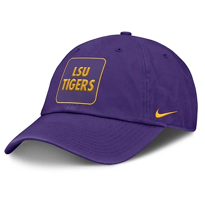 Casquette ajustable Nike violette LSU Tigers Local Club pour homme