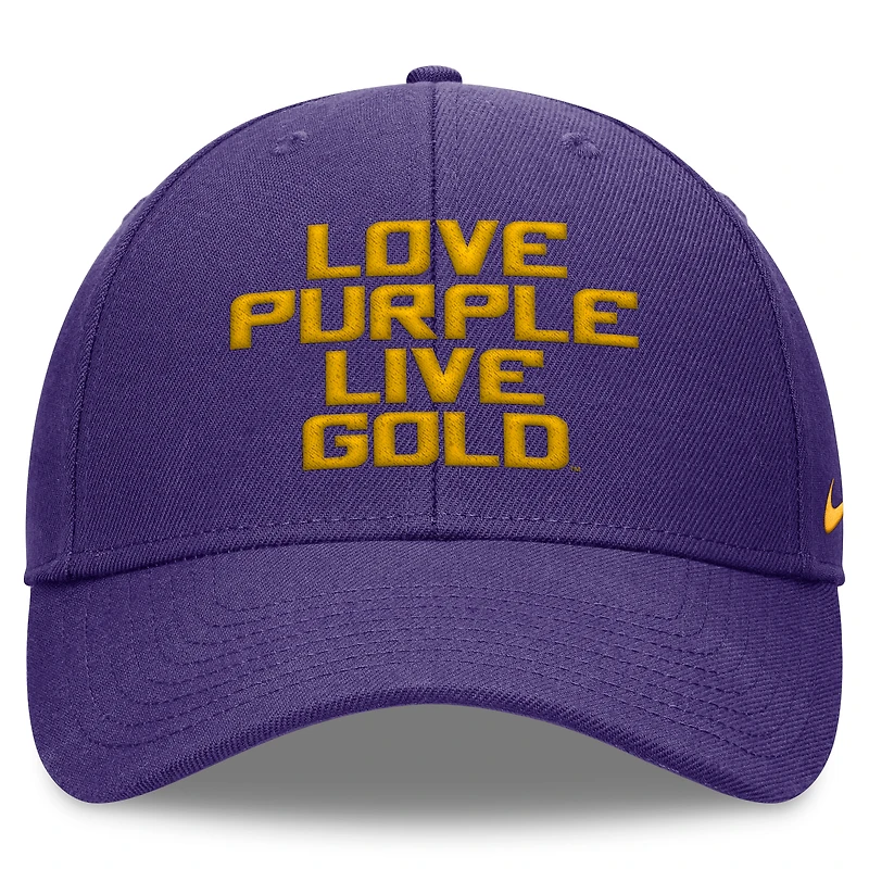 Men's Nike Purple LSU Tigers Local Rise Adjustable Hat