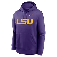 Men's Nike Purple LSU Tigers Primetime Club Fleece Pullover Hoodie