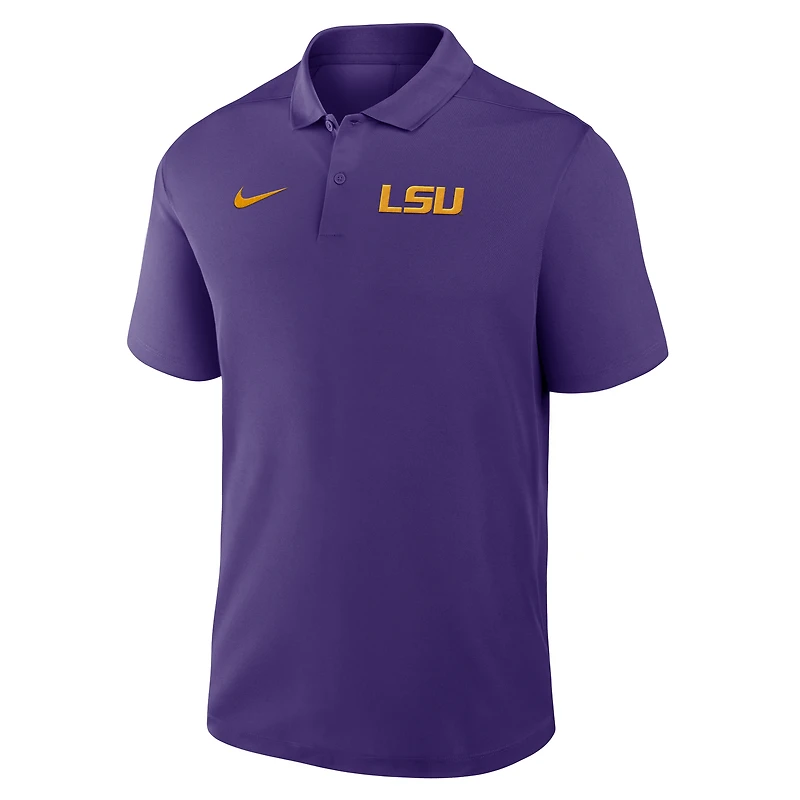 Men's Nike Purple LSU Tigers Primetime Victory Primary Logo Performance Polo