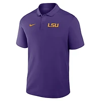 Men's Nike Purple LSU Tigers Primetime Victory Primary Logo Performance Polo