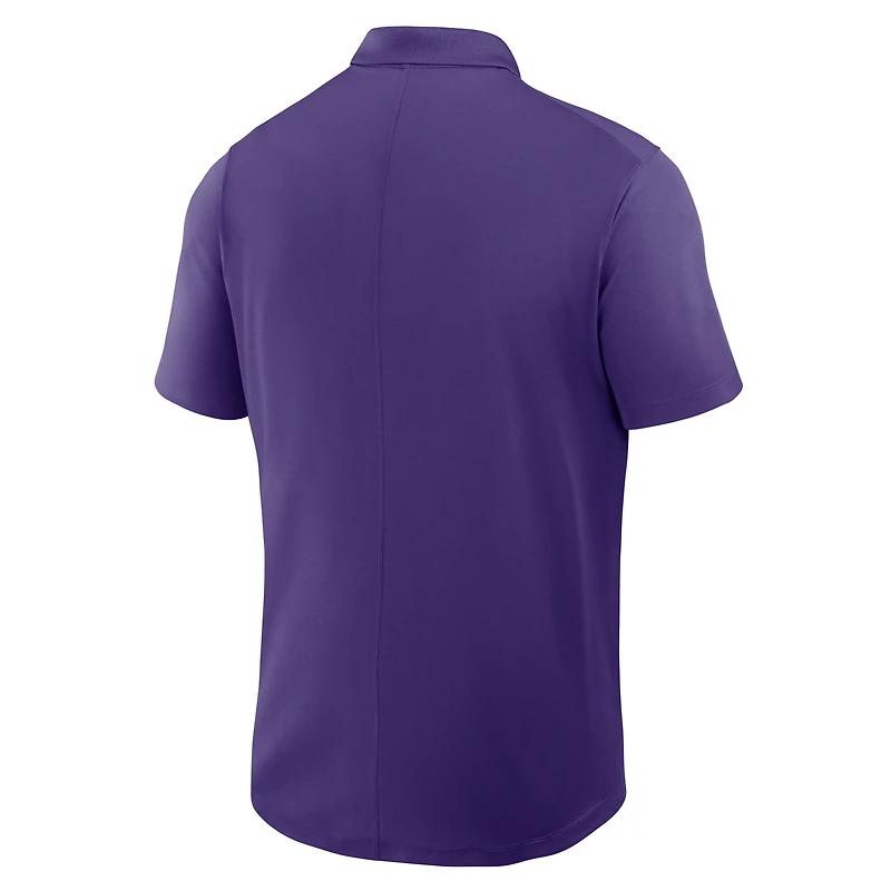 Men's Nike Purple LSU Tigers Primetime Victory Primary Logo Performance Polo