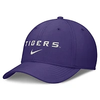 Men's Nike Purple LSU Tigers Rise On-Field SwooshFlex Dri-FIT Flex Hat